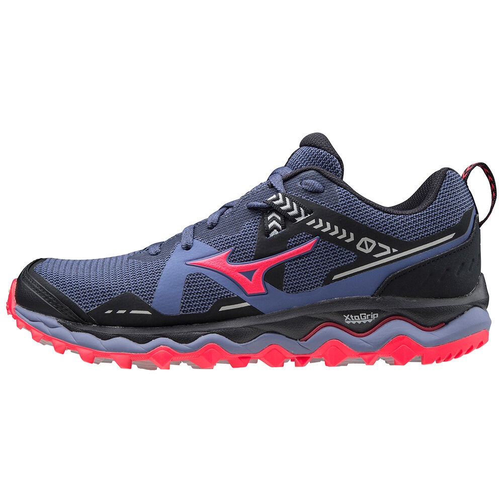Damske Trail Bežecká Obuv Mizuno Wave Mujin 7 Modre/Čierne/Ruzove Vypredaj NZJV28401